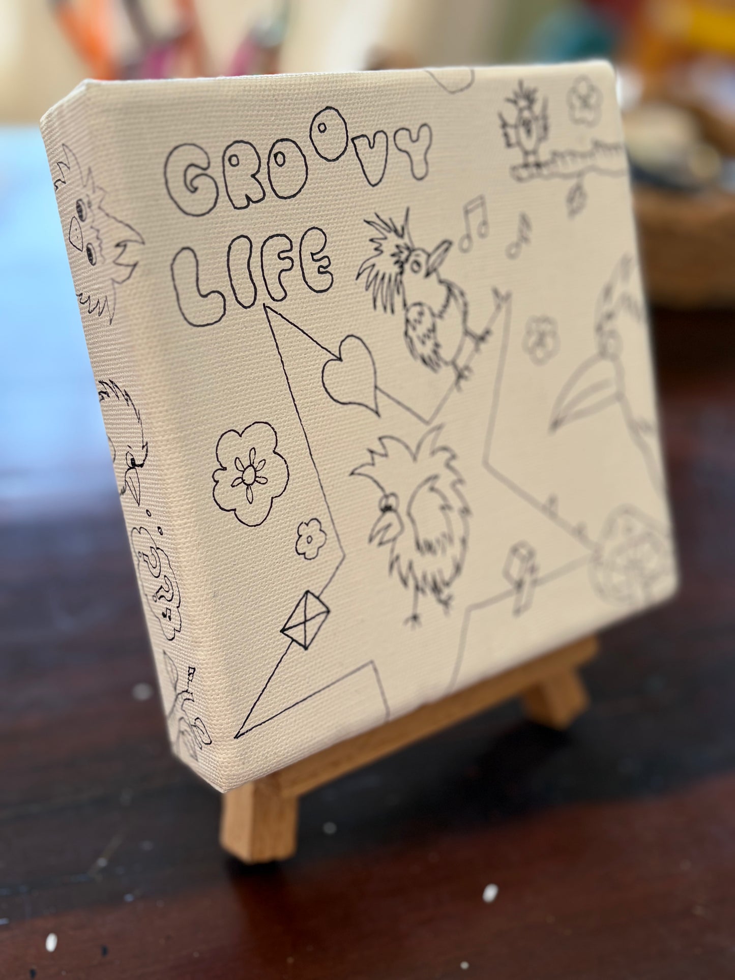 Boyanabilir Mini Tuval - Groovy Life
